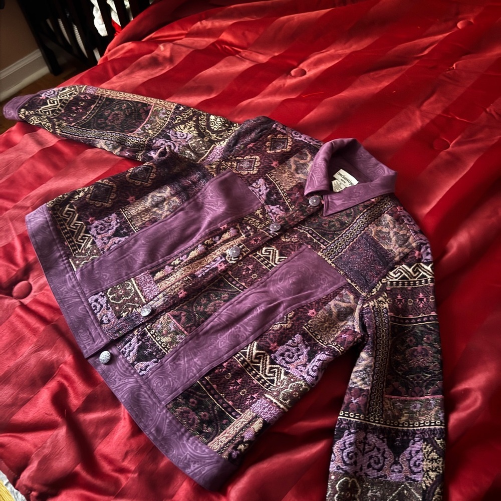 Breckenridge Purple Patterned Jacket - Picture 3 of 3